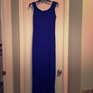 Blue off the shoulder dress, never worn!